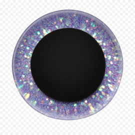 25mm Paarse Glitter Ogen