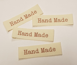 Katoenen Labels Hand Made 2 (10 stuks)
