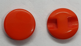 Gladde Knopen Donker Oranje 12 mm (4 stuks)