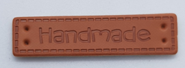 Leatherlook Hand Made labels 4 x 1 cm (5 stuks)