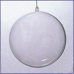 Transparante Plastic bal 60mm deelbaar