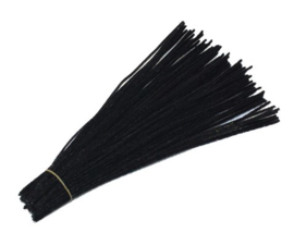 Zwarte pijpenragers (10 stuks) 30cm