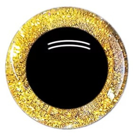 30mm Gouden Glitter Veiligheids Ogen