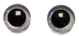 Licht Blauwe Glitter Ogen 14mm II