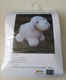 zz Haakpakket Funny Furry Sheep Soft ivoor