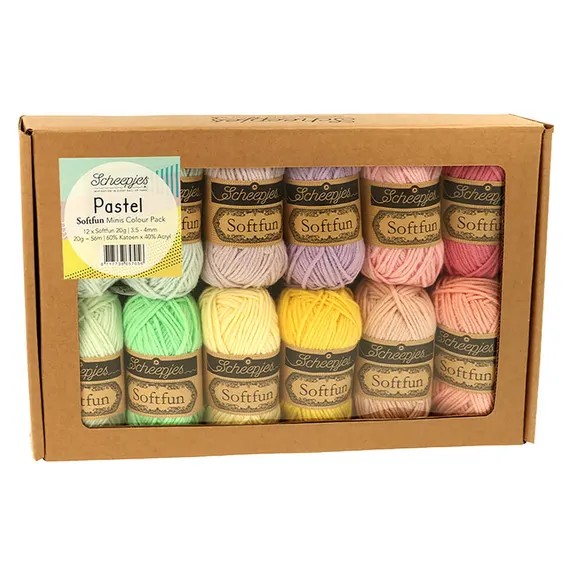 Scheepjes Softfun colour pack Pastel