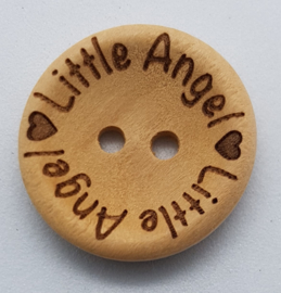 Blank Houten Knoop Little Angel 20mm