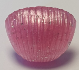 Ribbel Glitter Neus 15mm Roze