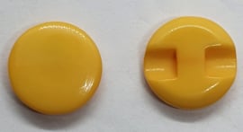 Gladde Knopen Donker Geel 12 mm (7 stuks)