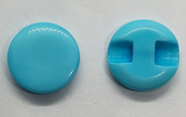 Gladde Knopen Aqua 12 mm (5 stuks)