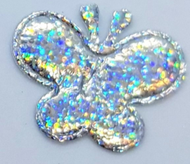 Gekleurde Glitter Vlinders 38x28mm