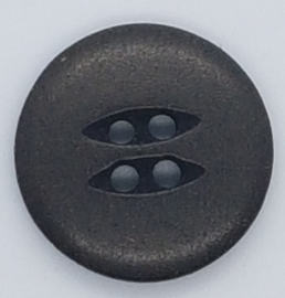 Zwarte Knoop Ovalen Gaatjes 20mm