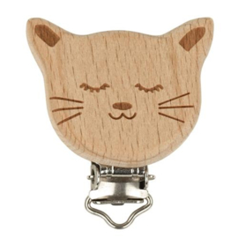 Durable Houten Figuur Speenclip Kat