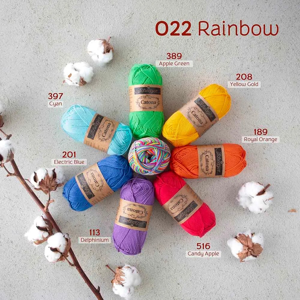 Scheepjes Catona Chroma 022 Rainbow