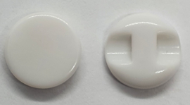 Gladde Knopen Wit 12 mm (5 stuks)