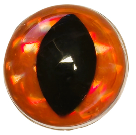 Spiegelende Oranje Fantasie Kattenogen 12mm