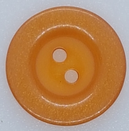 Oranje Knoop met glittertje 20 mm