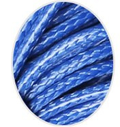 Wax koord 1mm Middel Blauw