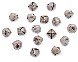 Zilverkleurige Belletjes Bel 8mm (10 stuks)