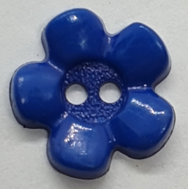 Bloemetjes Knopen Donker Blauw 12mm (5 stuks)