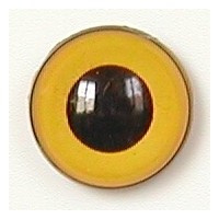 Uilen Ogen Geel 08mm  Zonder Rand (2 stuks)