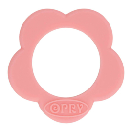 Opry Siliconen Bijtring Bloem 45mm - Roze