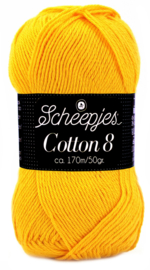 Scheepjes Cotton 8 nr 714 ZonneGeel
