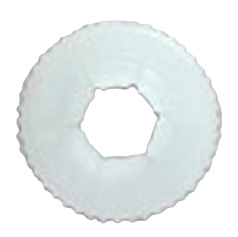 Honden Neus Zwart 15mm  (kunststof achterkantje)