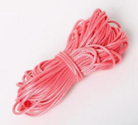 Wax koord 1mm Oud Roze