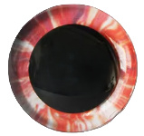 Rood Oranje Fantasie Ogen 25mm