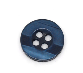 Donker Blauwe Knoopjes met 4 gaatjes 11mm (10 stuks)