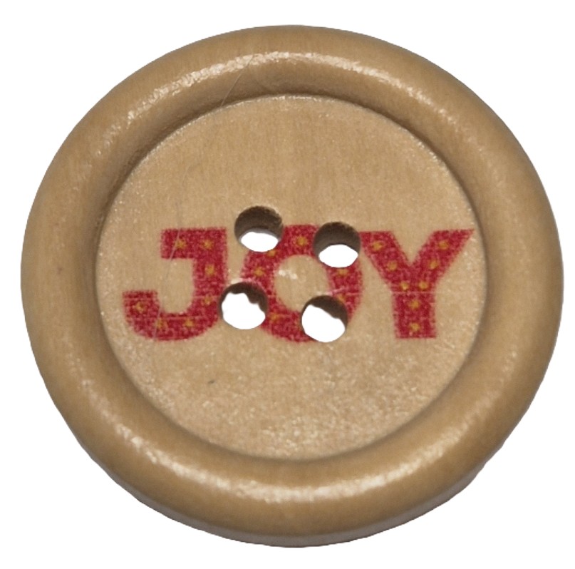 Kerst Knopen 25mm Joy (4 stuks)