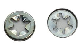 Uilen Ogen Geel 08mm  Zonder Rand (2 stuks)