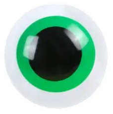 Bolle Cartoon Ogen Groen 12 mm
