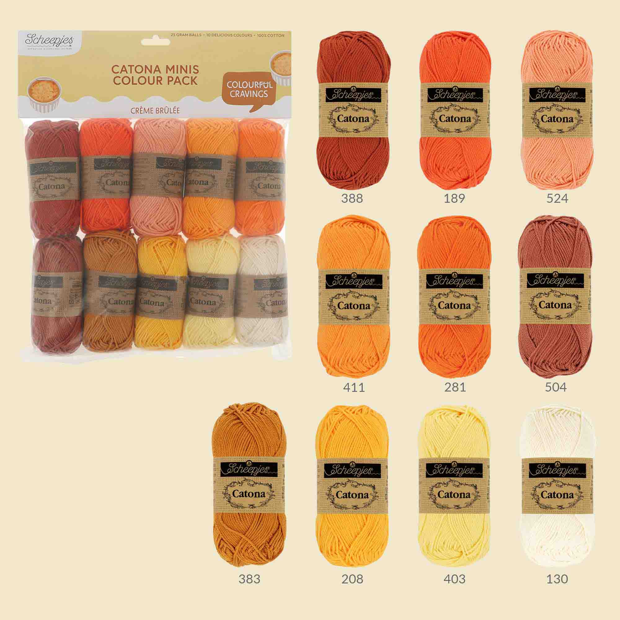 Catona colour pack - Crème Brûlée