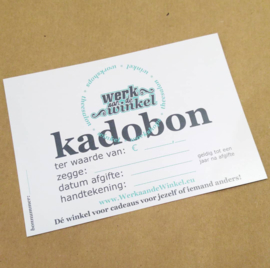 Kadobon vanaf 5 euro