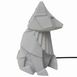 Origami lamp Vos grijs