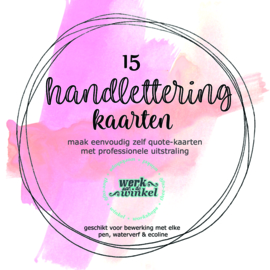 Handletteringkaarten los