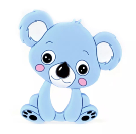 Koala siliconen bijtring blauw