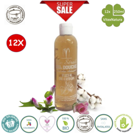 Marseille shower and bath gel cotton blossom 12x250ml