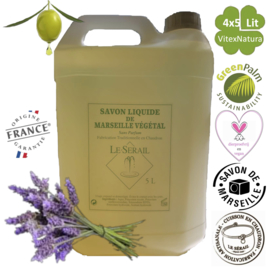 Natural Marseille liquid soap 4x5000ml perfumed