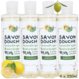 Organic olive oil shower gel 4x250ml