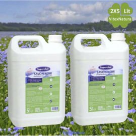 Zwarte huishoud zeep 2x5L neutraal