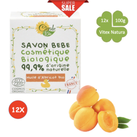 Baby Soap organic apricot oil 12x100g