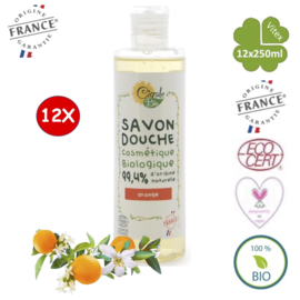 Organic orange blossom shower Gel 12x250ml