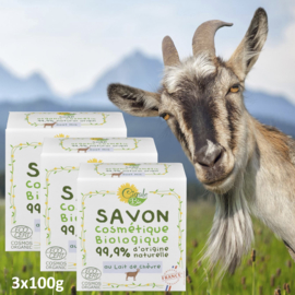 Organic goat milk soap 3x100g