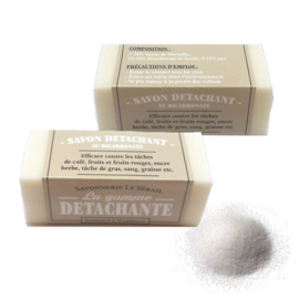Sodium bicarbonate stain remover soaps