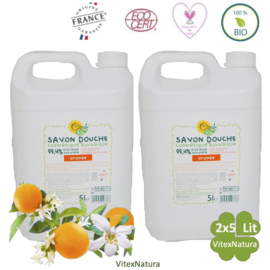 Marseille Dusch- und Badegel Orangenblüte 2x5L