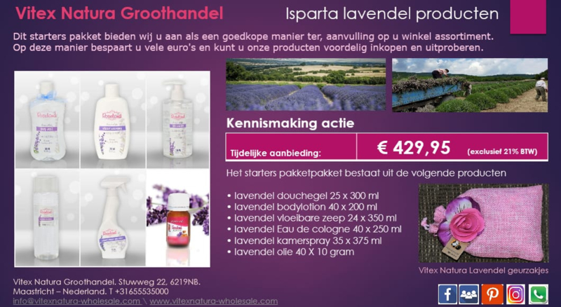 Isparta lavendelproduct kennismaking pakket