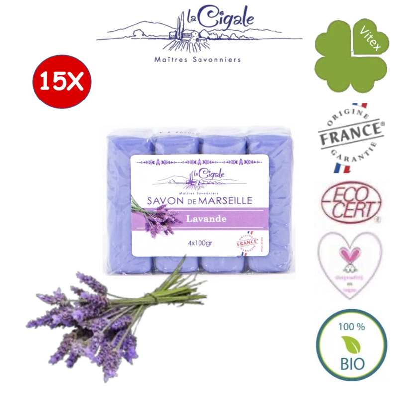 Glycerine lavendel zeep 60x100g